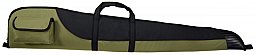 Gewehrtasche Grün / Schwarz mit Öse ; Kunstlederbesatz *NEU* Futteral Gunbag