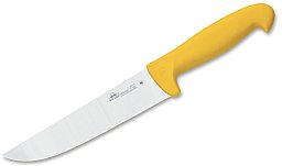 1x Kochmesser Fleischermesser Metzgermesser 410 18 GELB DUE CIGNI 18cm Klinge NITRO-B Chirurgenstahl