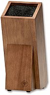 1x BÖKER Messerblock GUSTO WOOD Brown | Aufbewahrung Küchenmesser 26,8x10,4x21,5cm > Innen waschbar!