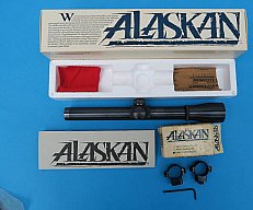Rarität, Zielfernrohr Leupold Alaskan 2,5x, Stahltubus, 20mm/7/8“-Durchmesser, Duplex, Montage