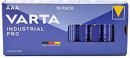 10x VARTA Industrial AAA Mignon Alkali-Mangan 1,5V #4003 Batterie > Taschenlampe,Foto,Kamera,WildUhr