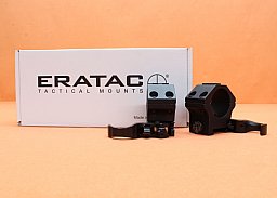 Era-Tac QD Montageringe 30mm (T4003-0010) mit Hebel, Alu schwarz, BH=10mm für Picatinnyprofil