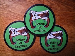 Böllern ist Tradition - NEUTRAL - Aufkleber 3 Stück
