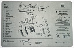 1xOriginal GLOCK Unterlags-/Auflegematte/Schreibtischunterlage/Mousepad > rutschfest! 43x28cm GEN5!