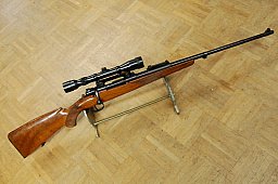 Rep. Büchse Mauser 98 Kal 8x57IS + ZF 6x36 Abs 1 auf Festmontage LL61cm Schaftl. 36cm Top Zustand
