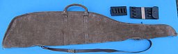 Neuwertiges/kaum benutztes Wildleder-Gewehrfutteral – Nutzlänge ca. 115 cm
