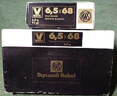 6,5x68 RWS 6 g Vollmantelpatronen aus optimale kühler und trockener Lagerung