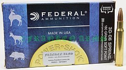 Federal Power Shok .30-06 Teilmantel 180gr. 11,7g 20 Stück 3003006B