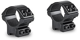 HAWKE - Match Ringmontagen Aluminium 1'' Zoll 25,4mm Mittelrohr für 9-11mm Schiene Bauhöhe LOW 10mm