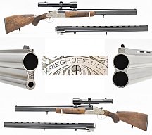 KRIEGHOFF Seitenschloss - BBF Modell ULM Kal. 12/70 - .243 Win. mit ZEISS ZF 1,5-6x42 und BDF Lauf
