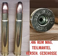 .416 REM Mag, Teilmantel, Deko-Patrone