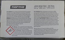 Büchspatrone Norma .223 Rem. FMJ