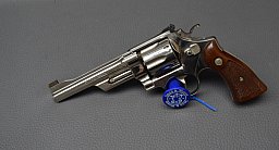 Revolver Smith & Wesson Mod. 27-2, Kaliber 357 Magnum, 6", werksvernickelt sehr gut