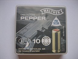 ** 10 Stk. Pfefferpatronen - WALTHER PEPPER - 9 mm - PA PV **