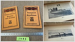 Miniatur Bibliothek 1.WK Torpedos, Seeminen, Unterseeboote Torpedoboote von 1914!