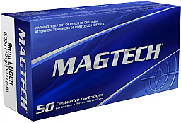 Magtech 9 mm Luger Vollmantel 8,0g/124grs. - 1000 Schuss