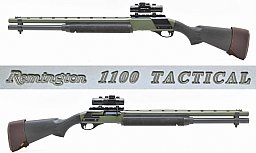 REMINGTON Mod. 1100 TACTICAL OD Green SL - Flinte / SLF im Kal. 12/70 mit HAKKO Red Dot