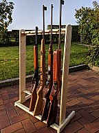 Waffenständer Gewehrständer Gun Rack Bausatz aus Holz für 6 Langwaffen aller Art incl. Versand