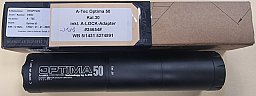 A-Tec Optima 50 A-Lock Kal.30 5/1430 Overbarrel Schalldämpfer Gewindeadapter M18x1 oder 5/8x24 # SSZ
