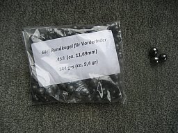 Bleirundkugeln für Vorderlader, Kal. .45