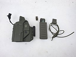 Holster Black Trident für Walther PDP F-Series Links inkl. Magazintasche