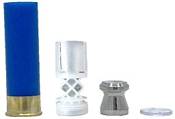 Kaliber 12/70 Wiederladerset, je 100 Stück, Schrothülse mit Zünder, Wad, Slug