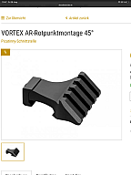 Vortex sidemount AR15 Montage 45 Grad