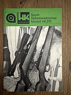 Handbuch für Heckler & Koch HK270 Kleinkaliberbüchse, neuwertig