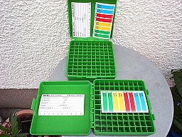 " Mit Scharnier"MTM CASE-GARD P-100er Patronenbox für .357 Mag/.38 Spec/.38 S&W/ u.v.m grün