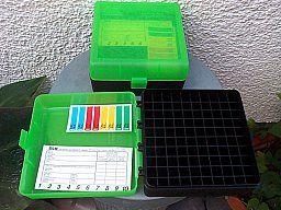 "Mit Scharnier"MTM CASE-GARD RM-100er Patronenbox .308 Win/.243 Win/u.v.m grün/schwarz