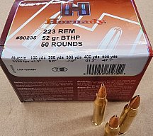 .223/52grs HPBT Match Hornady 50 stk. No.80235