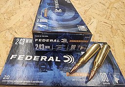 .243/80grs. Federal JSP Power Shok 20 stk. No. 243AS