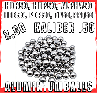 100x Aluminiumballs HDR50 | HDP50 | TR50 T4E Cal. 50