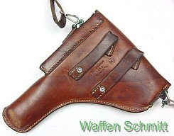 Braunes schweizer Lederholster für Pistole SIG P210. Guter Zustand!!!