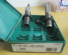 2 RCBS-Matrizen für .338 Lapua Magnum mit Hülsenhalter