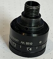 Anschütz Kompakt-Irisblende 9510 – Verstellbar 0,8 - 2,2 mm – Top Zustand!