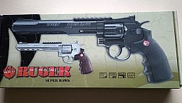 Ruger Super Hawk 8 Zoll 6mm BB CO2 Revolver schwarz