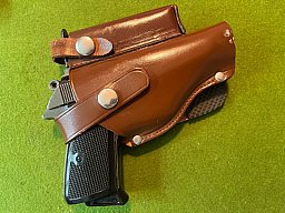 EHEMALIGE BAHNPOLIZEI PADDLE/STECKHOLSTER PP PPK BAUÄHNLICHE 7,65
