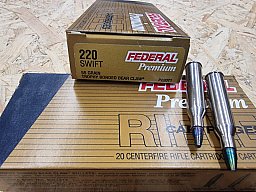 .220 Swift/55grsTrophy Bonded Federal 20 Stk. No.P220T1 Angebot!!