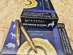 8x57 IS/170grs. RN Power Shok Federal 20 stk. # SSZ Berka