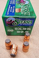 .50-.500/400grs Sierra JSP Geschosse No.5400 50 stk. # SSZ Berka