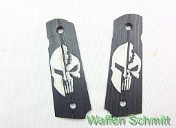 Schwarze Kunststoffgriffschalen mit Emblem für Pistolen 1911 A1.Sehr guter Zustand!!!