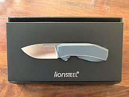 LionSteel N.ONE N1-BL Frame Lock, Magnacut, Blue Titanium, Taschenmesser *Neu*