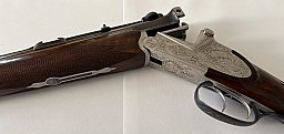 Luxus Bockbüchsflinte BBF Sodia Ferlach .22Hornet lange Seitenplatten Tierstücke Birkhahn Spielhahn