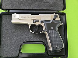 Walther P88 in Nickel, PTB 613, Cal. 9mm PAK
