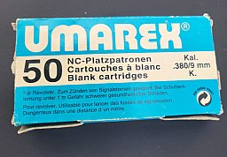 Alte Umarex Knallpatronen Cal. 9mm RK 50 Stück