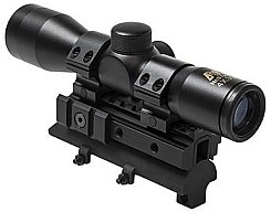 SKS Zielfernrohr 4x30 mit Tri-Rail Deckel-Montage und Zielfernrohrringen NcS USA