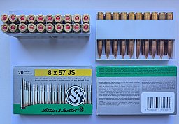 40 Stück Sellier & Bellot 8x57 IS FMJ CE 12,7g/196grs. No. 2910