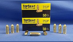 TopShot 9mm Luger Munition (8,03g/124grs.)