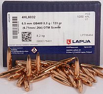 100St. LAPUA Geschosse 6,5mm(.264Dia.) - 123 - OTM SCENAR - #GB489